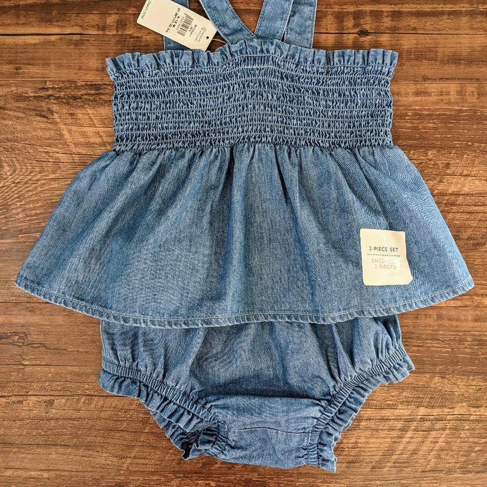 NWT Old Navy Chambray 2-Piece Set